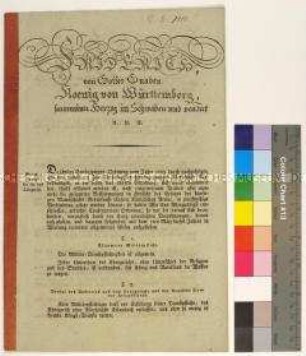 Gesetz von Friedrich I. König von Württemberg über die Militärdienstpflicht
