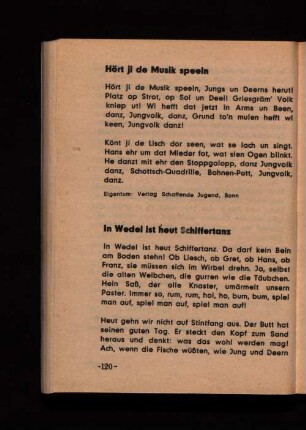 Hört ji de Musik speeln