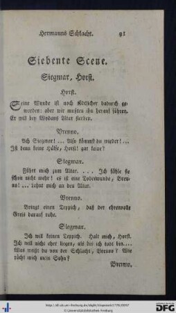 Siebente Scene.