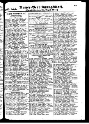 660. Ausgabe. Montag, 30. August 1915