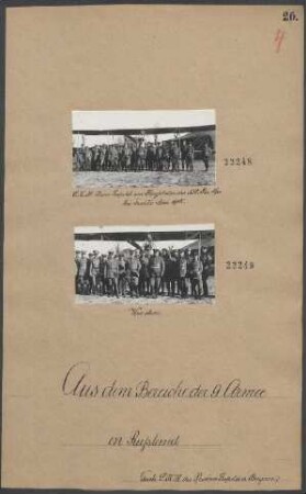 S.K.H. Prinz Leopold am Flugplatz des XXV.Res.Kps. bei Lowitz