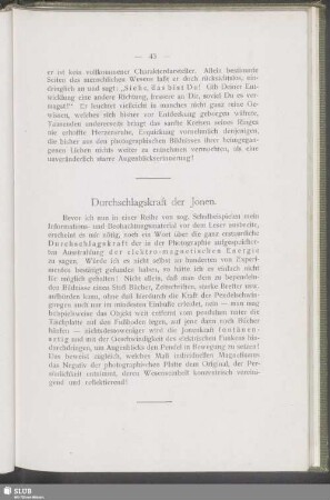 Durchschlagskraft der Jonen