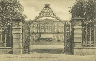 Dülmen i. W. - Herzogl. v. Croy'sches Schloss. Strassenansicht.