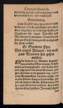 Von einem Altvater ...