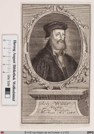 Bildnis John Wyclif (Wiclif)