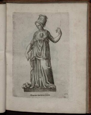 XVIII. Minerua marmorea ibidem.