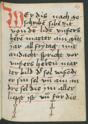 Tagzeiten vom Leiden Christi, dt.