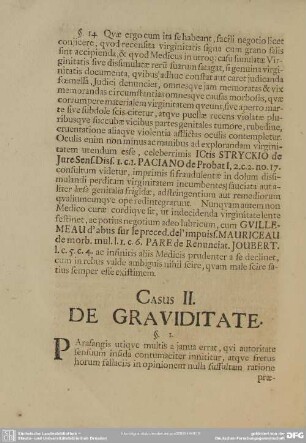Casus II. De Graviditate