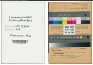 Entnazifizierung Max Woessmann , geb. 03.09.1901 (Postangestellter)