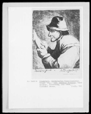 Lesender Bauer