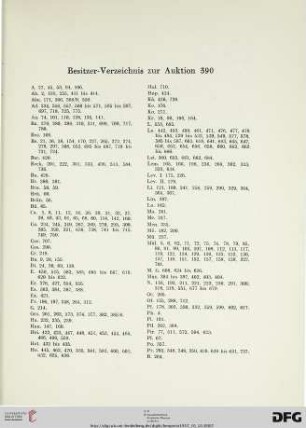 Besitzerverzeichnis