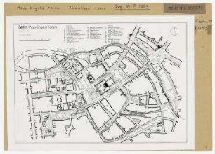 Berlin. Marx-Engels-Forum. Übersichtsplan. Berlin, Mitte, Stadtzentrum, Schloßplatz (1951-1994 Marx-Engels-Platz)/Lustgarten/Jägerstraße/Kaiser-Wilhelm-Straße (1947-1969) Liebknechtstraße, seit 1969 Karl-Liebknecht-Straße)/Spandauer Straße/Königstraße (seit 1951 Rathausstraße)/Alexanderplatz