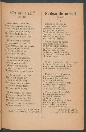 "De sol a sol" : Zamba