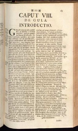 Caput VIII. De Gula.