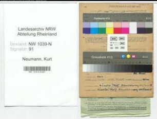 Entnazifizierung Kurt Neumann , geb. 28.07.1901 (Maler)