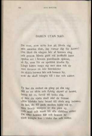 Damen Utan Nåd.