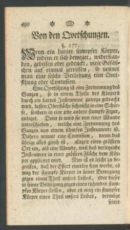 Von den Quetschungen