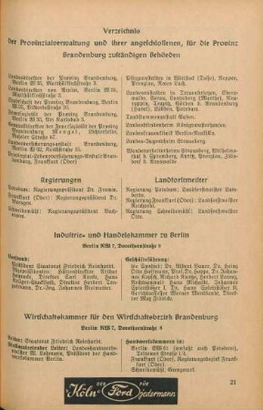 [Provinzialverwaltung]