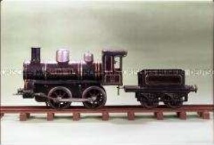 Modelleisenbahnen: Uhrwerk-Lokomotive, Spur 1, Bing um 1916