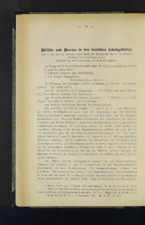 Militär und Marine in den deutschen Schutzgebieten.