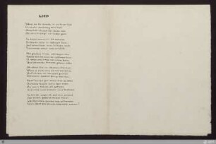 [Das Neue Reich] - [Handschrift] - Lied (Seelied) - StGA-George I,0913 : [SW IX: H13]; [SW IX, S. 104/173]