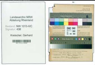 Entnazifizierung Gerhard Kreischer , geb. 07.04.1889 (Lebensmittelhaendler)