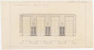 Haus Darré, Berlin-Dahlem Umbau: Wandansicht Esszimmer 1:20