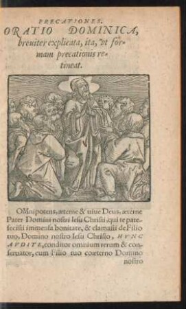 Oratio Domninica breviter explicata, ita, ut formam precationis retineat.