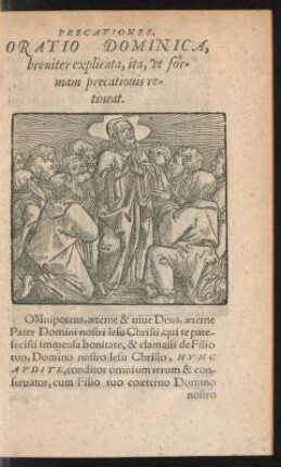 Oratio Domninica breviter explicata, ita, ut formam precationis retineat.