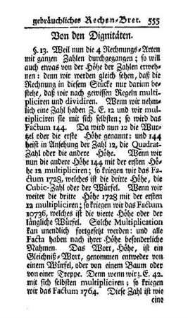 § 13. Von den Dignitäten