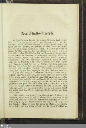 Wirthschafts-Recepte