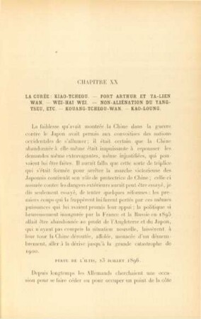 Chapitre XX. La Curée: Kiao-Tcheou. - ...