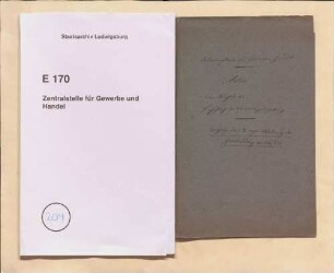 Akten betr. Revision der Gewerbeordnung von 1836 (Drucksachen)