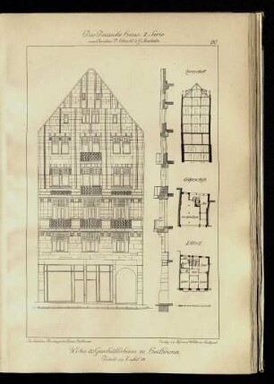 Wohn- und Geschäftshaus in Heilbronn. Details zu Tafel 19.