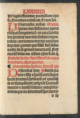Benedictio herbarum quocunque tempore