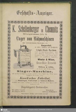 Anzeigen : Geschäfts-Anzeiger