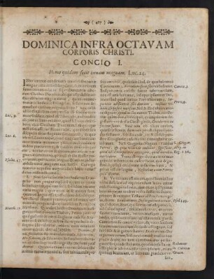 Dominica Infra Octavam Corporis Christi