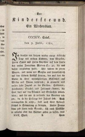 CCCXIV. Stück, den 7. Julii, 1781