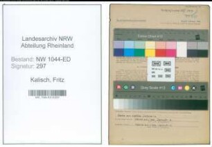 Entnazifizierung Fritz Kalisch , geb. 04.01.1892 (Lehrer)