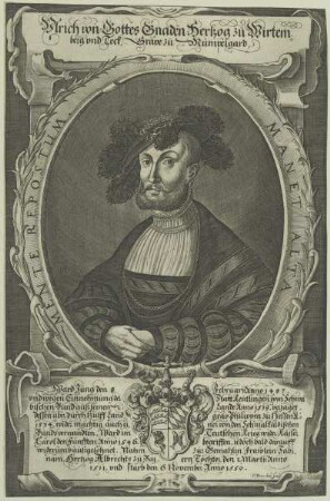 Bildnis des Ulrich von Wirtemberg