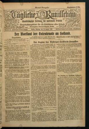 19. Januar (Nr. 34), (Nr. 33)