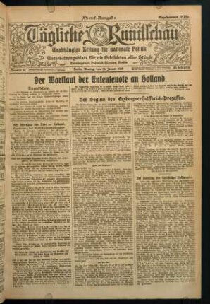 19. Januar (Nr. 34), (Nr. 33)