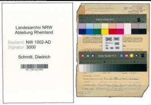 Entnazifizierung Friedrich Schmitt, geb. 23.09.1893 (Buchhalter)