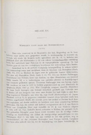 Bijlage XV. Winkler's tocht naar het Buitenzorgsche, 1690