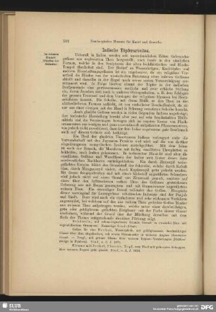 Indische Töpferarbeiten