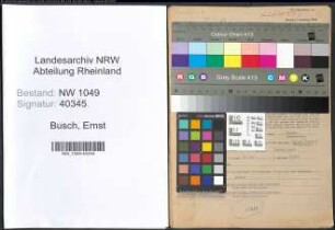 Entnazifizierung Ernst Busch , geb. 10.09.1905 (Prokurist)