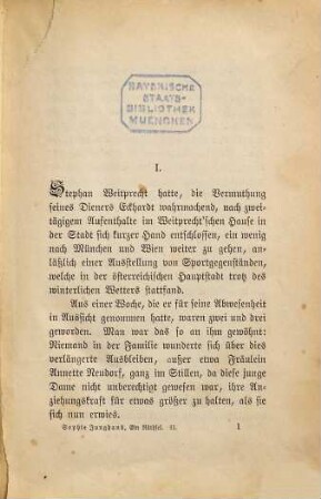 Ein Räthsel : Roman von Sophie Junghans, 2