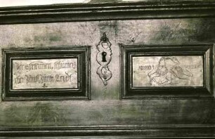 Hist. Museum: Zunftlade der Schumacher, 1755
