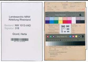 Entnazifizierung Herta Grund , geb. 25.01.1915 ()