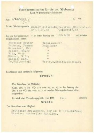 Becker, Elisabeth